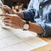 White Marble Classic Watch - Analog Watch Co.