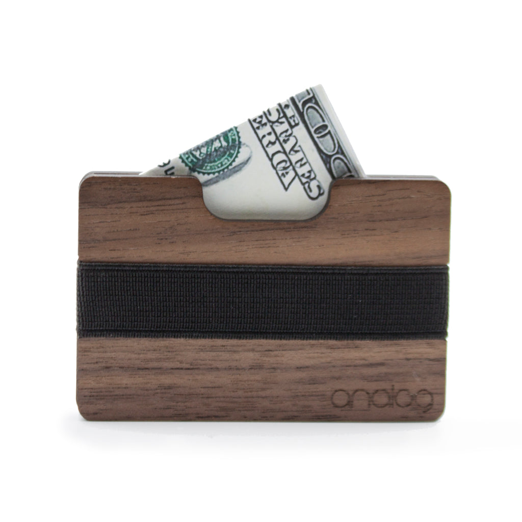 Walnut Wallet Card Holder - Analog Watch Co.