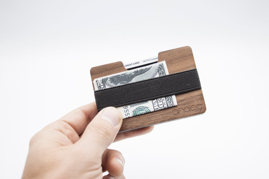 Walnut Wallet Card Holder - Analog Watch Co.