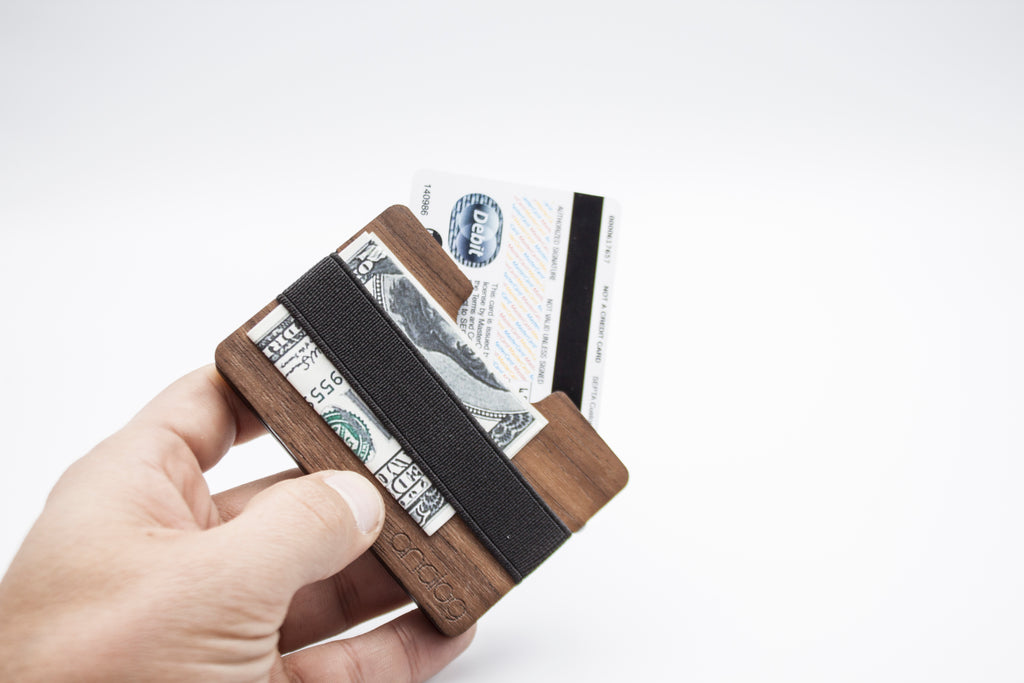 Walnut Wallet Card Holder - Analog Watch Co.