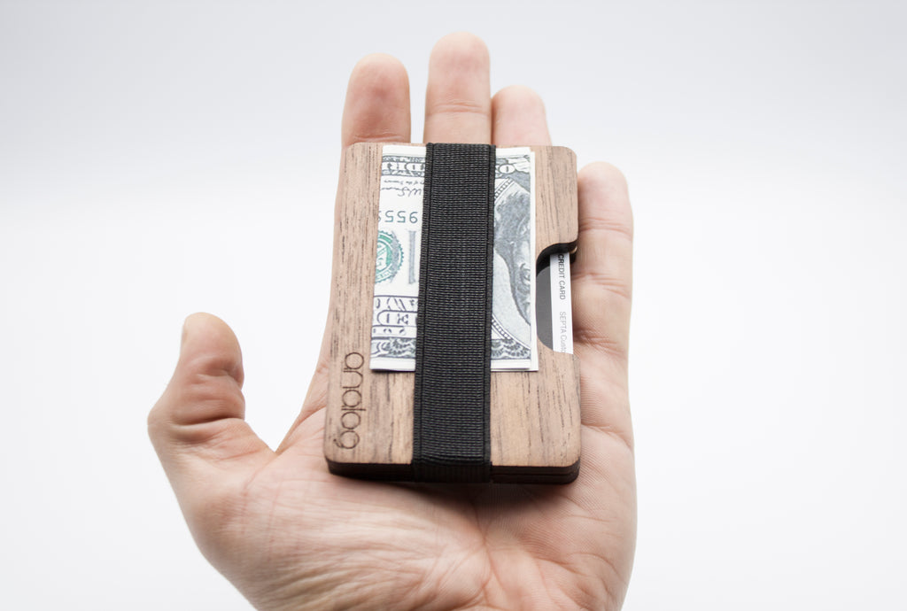 Walnut Wallet Card Holder - Analog Watch Co.